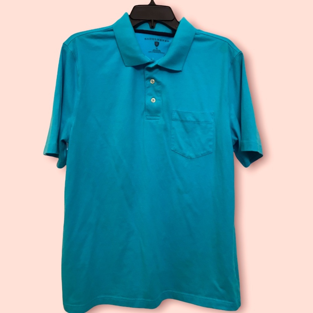 Turquoise Saddlebred Polo Men’s Size M